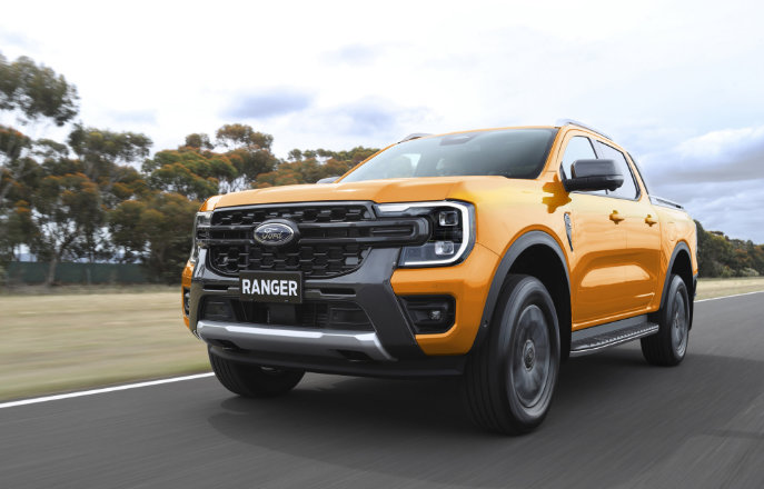 Next Generation Ford Ranger road drive